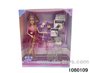 11.5 inch 12 jointed doll set in window box