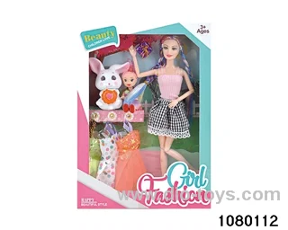 11 inch 12 jointed doll set in window box