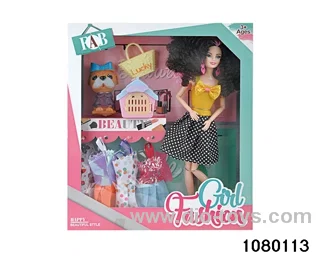 11 inch 12 jointed doll set in window box
