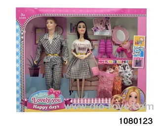 11.5 inch 9 jointed doll set in window box