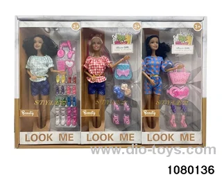 11.5 inch 9 jointed doll set in display box