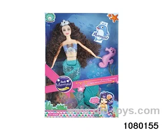 14 inch 12 jointed mermaid set in window box