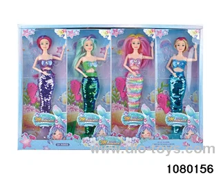 14 inch 9 jointed mermaid set in display box