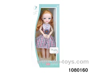 12 inch 13 jointed doll set in window box
