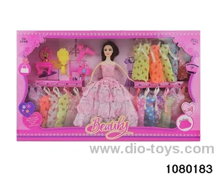 11.5 inch doll set in window box
