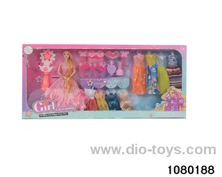 11.5 inch 9 jointed doll set in window box