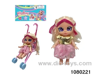 14 inch doll set with light and music in PP bag with header