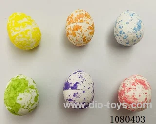 Spray painted foam bird eggs