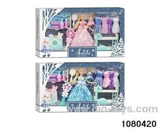 11.5 inch doll set in window box