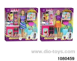 11.5 inch doll set in window box