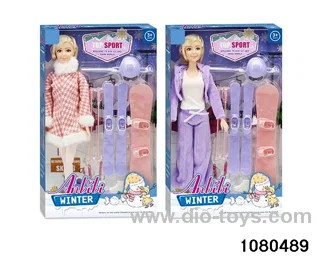 11.5 inch doll set in window box