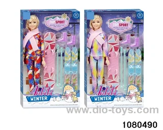 11.5 inch doll set in window box