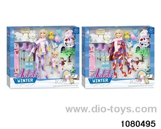 11.5 inch doll set in window box