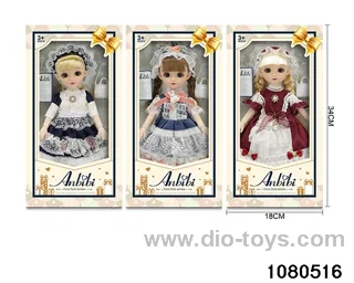 12 inch doll set in window box