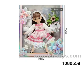 12 inch doll set in window box