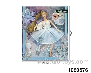 11.5 inch doll set in window box