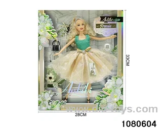11.5 inch doll set in window box