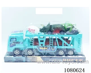 Inertia tractor (yellow/blue) (with 1 dinosaur Pull-back)