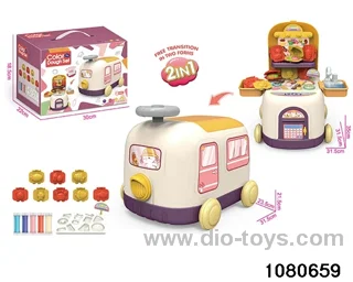 Train Storage Colorful Clay Set
