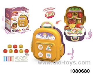 Backpack Storage Colorful Clay Set
