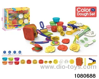 Colorful clay toy set
