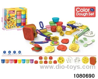 Colorful clay toy set