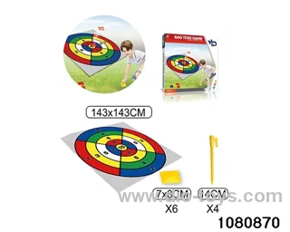Throwing Sandbags Numbers Cloth Game in color box