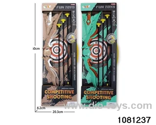 slingshot bow and arrow in display box