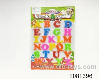 Magnetic letter sticker