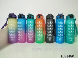 1L plastic water bottle/mix 4 colors