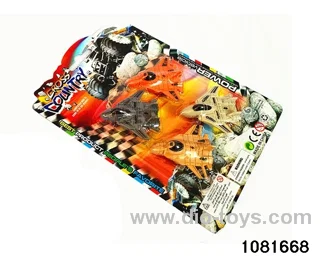Pull back aircrafts in Blister card