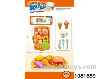 Fast food/hamburger/pastry combinations in PP bag with header