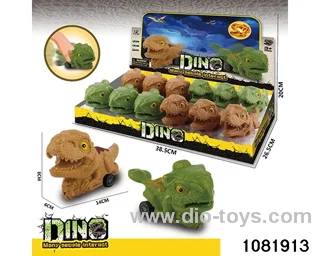 inertial dinosaur vehicle in display box