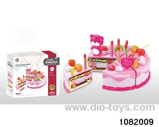 Cutting Cake with Lighted Candle in color box