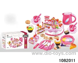 Cutting Cake with Lighted Candle in color box