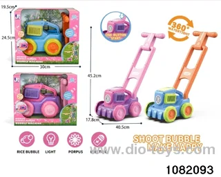mower bubble machine with light
