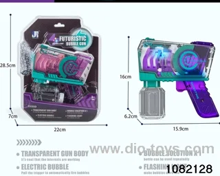 transparent bubble gun with light