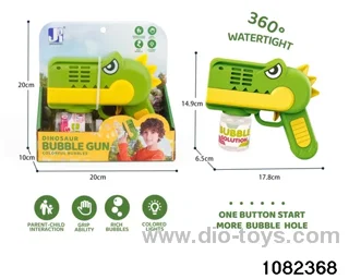 dinosaur bubble gun with light