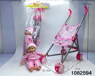 Iron trolley + 30cm doll in poly bag header