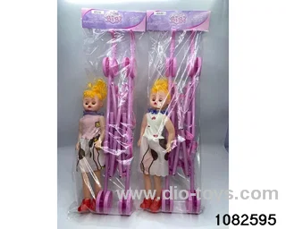 Pushchair with girl doll in poly bag header