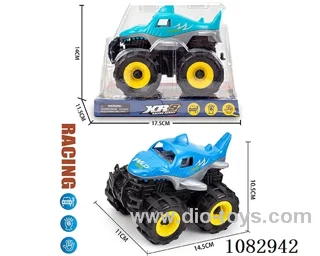 Inertial off-road shark vehicle
