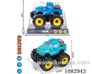 Inertial off-road dinosaur car