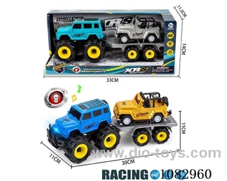 Inertial light off-road Hummer towed Inertial Wrangler
