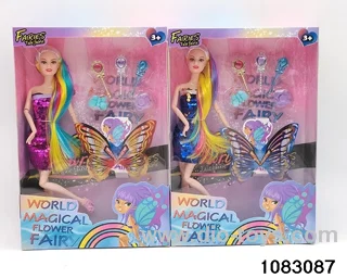 11.5 inch 11 jointed doll set in window box