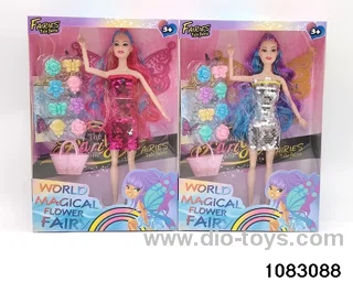11.5 inch 9 jointed doll set in window box