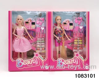 11.5 inch 9 jointed doll set in window box