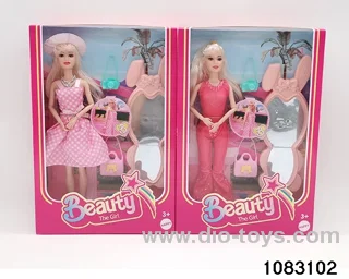 11.5 inch 9 jointed doll set in window box