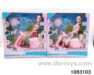 11.5 inch 11 jointed doll set in window box