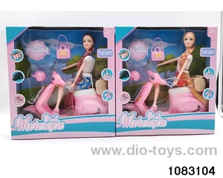 11.5 inch 11 jointed doll set in window box