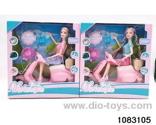 11.5 inch 11 jointed doll set in window box
